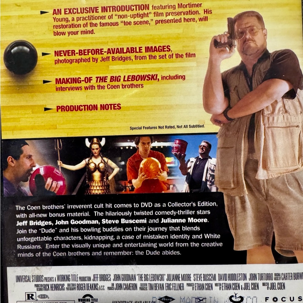 The Big Lebowski DVD - Picture 3 of 3